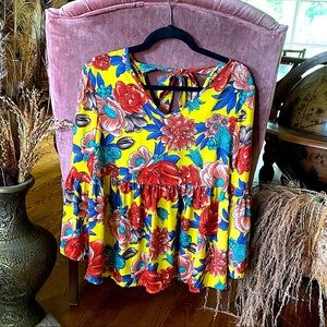 Vibrant Floral Blouse